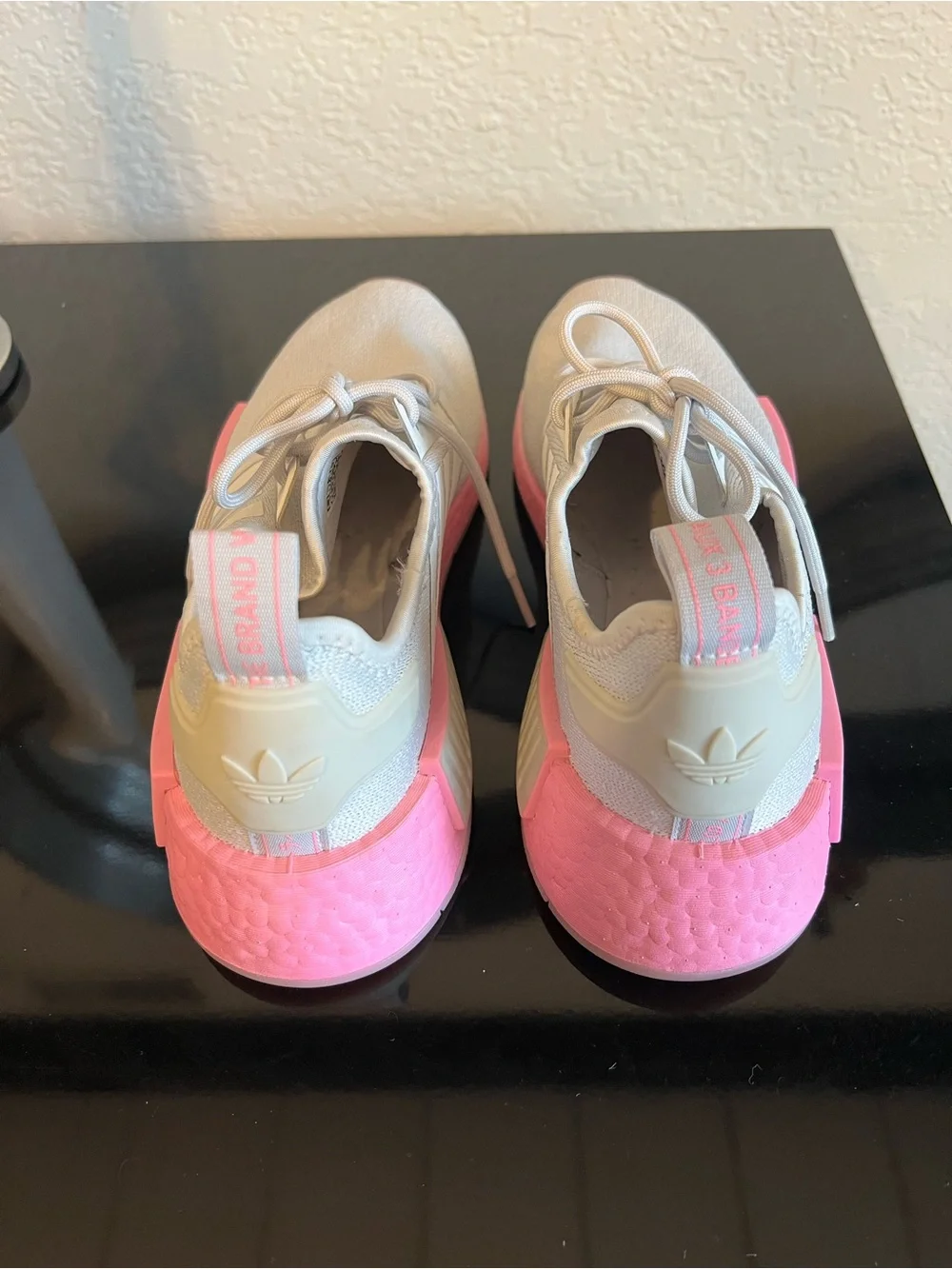 adidas Women's Cream and Pink Athletic Sneakers